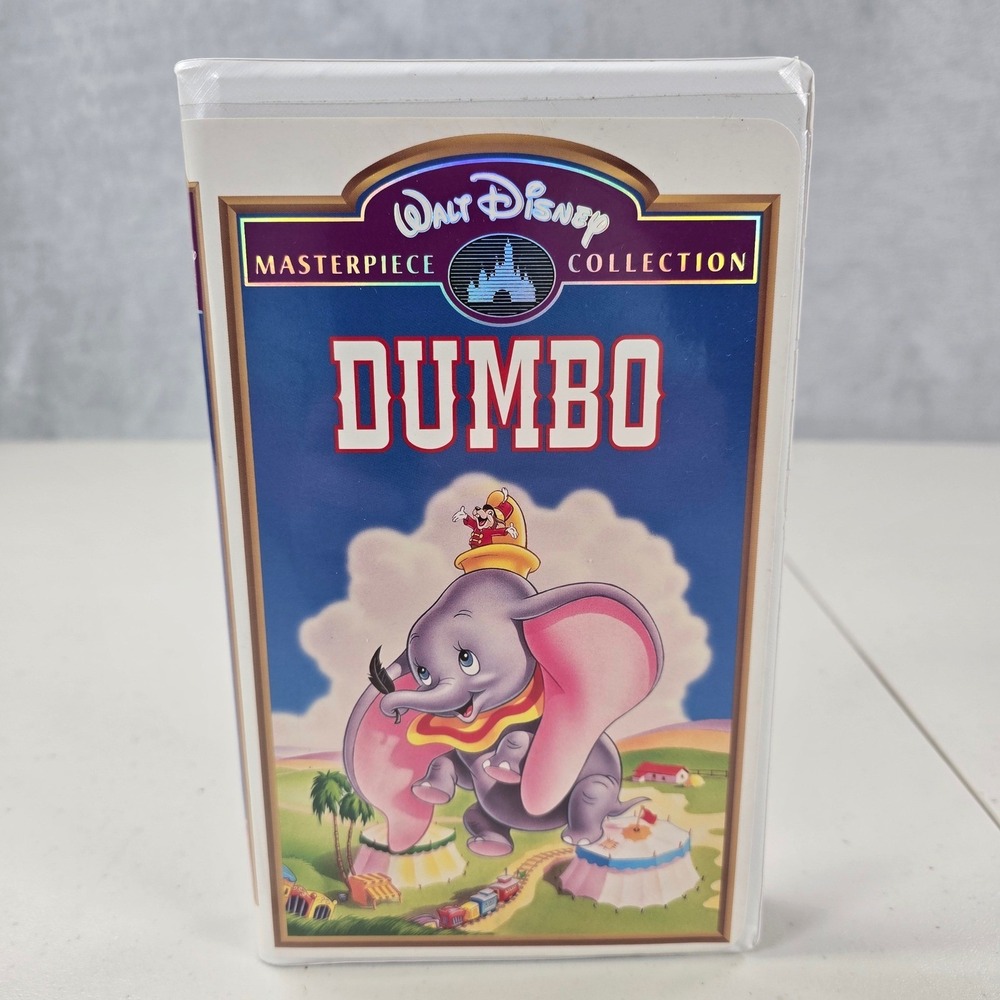 Vtg Dumbo VHS Masterpiece Collection Clamshell Walt Disney Classic Tested